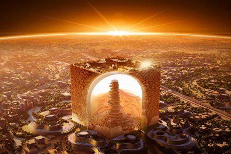 عربستان از طرح یک آسمان‌ خراش مکعبی‌ شکل غول‌ پیکر رونمایی کرد