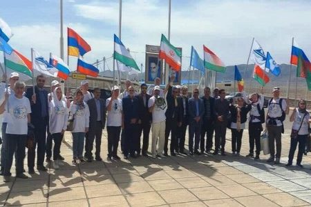 تور گردشگری راهداران کشورهای مستقل مشترک‌المنافع از مرز باجگیران وارد ایران شد