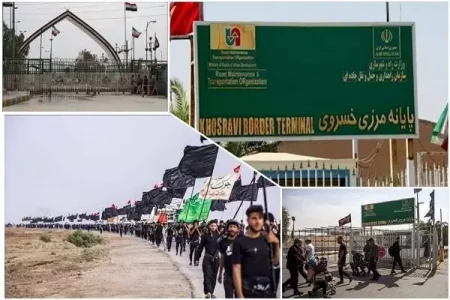 یک میلیون زائر از مرز خسروی در ایام اربعین عبور می کنند