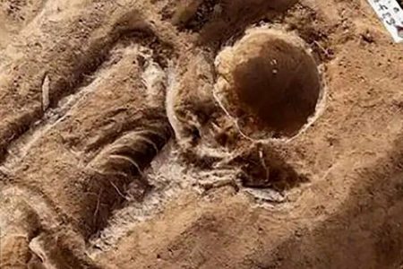 گور یک زوج اشراف زاده بدون بخشی از جمجمه کشف شد