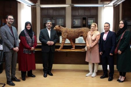 رونمایی از مجسمه چوبی «پیروز»