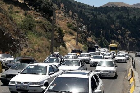 ترافیک پرحجم ۳ کیلومتری در محور کندوان