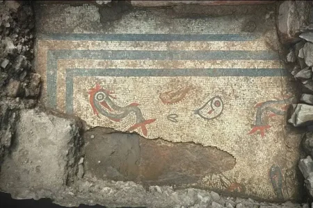 بقایای موزائیک پرنقش و نگار ۲۰۰۰ساله کشف شد