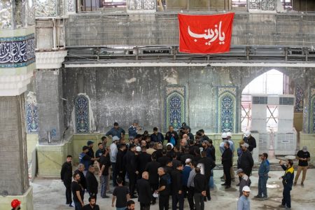 آماده‌سازی «تل زینبیه» برای اربعین در کربلا