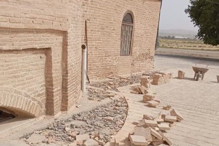 مرمت بنای امامزاده فضل‌بن‌سلیمان در آوه